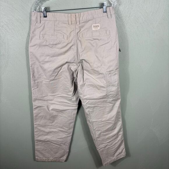 Columbia Sportswear Men's Size 34 Tan Active Outdoor Work Utility Chino Pants - Picture 2 of 11